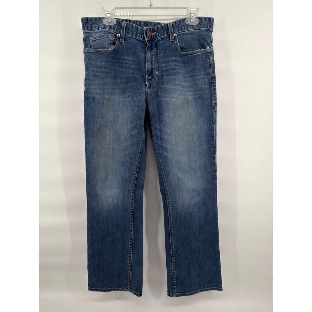 Calvin Klein Jeans Men 34x30 Blue Modern Boot Cut Denim Mid Rise Classic